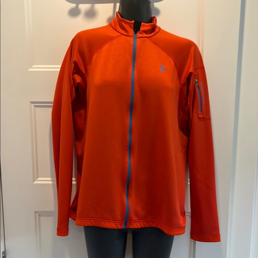 Peak Performance Orange and Blue Ski Jacket
